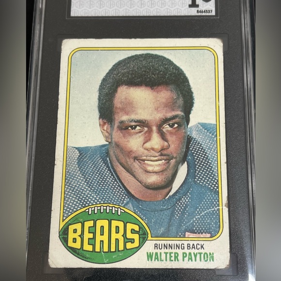 1976 Topps Football #148 Walter Payton Chicago Bears RC Rookie HOF SGC 1 - Picture 4 of 4